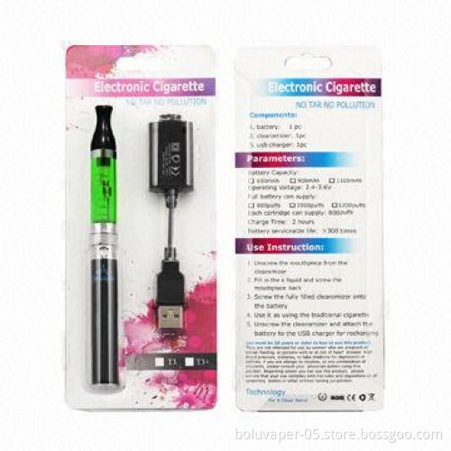 Quit Smoking Harmless E-cigarette Ego-T3, 2.4mL Capacity, 2 to 3 Hours Charging Time